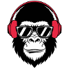 Cooler Gorilla-DJ