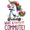 Funny Unicorn E-Scooter Commute Design
