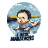 Crying baby "I hate marathons"