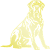 Silhouette de chien Mastiff