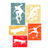 Skateboarding Retro