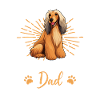 Lévrier afghan papa afghan groovy