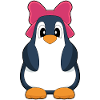 Pinguin Haarschleife