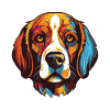 Beagle Dog Portrait