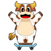 Cow Skater Skateboard