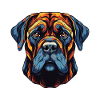Mastiff Dog Portrait