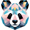 Geometric Panda Gift Geometric