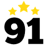 91 jaar ster - 91e verjaardag cadeau
