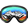 Ski Goggles Icon Mountains