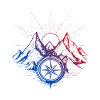 Mountains Compass