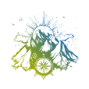 Mountains Compass Icon