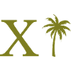 Letter x Green Palm