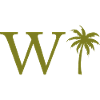 Letter w Green Palm