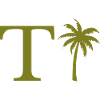 Letter T Green Palm