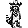 Cowboy Raccoon