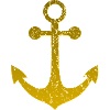 Gold anchor, relief effect