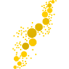 Diagonal Bubbles - Gold / Yellow
