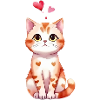 Heart Kitten Cats Baby