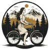 Fille à vélo