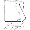 Egypt map as outline EN