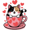 CAT IN CUP