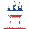 Griller Drapeau Américain Grillades