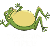 Froggin' Tired Cartoon Frog