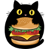 Burger Cat Pop Art
