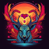 Deer in flowers
