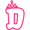 Monogramme d enfant fille couronne