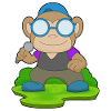 Monkey Singer Microphone Musique