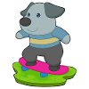 Dog Skater Skateboard
