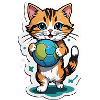 Katzen mit Ball Design
