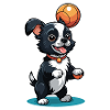 Hund mit Ball