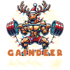 Gaindeer Funny Christmas Fitness Reindeer
