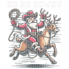 Christmas Cowboy Mood with Santa