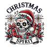 Streetwear Aesthetic Christmas Spirit Skull