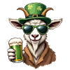 Chèvre Saint-Patrick Bière Tenue Chèvres