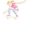 Skater Girl Skateboarding Skateboarder Girl