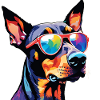 Dobermann bunt 1