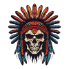 Apache Indian Chief Skull