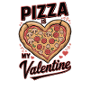 La pizza est ma Valenine