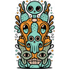 Alien doodles