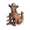Foxred Labrador Cowboy