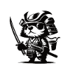 Cute Samurai Dog Design