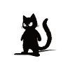 Black Cat - Silhouette Design