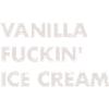Vanille Eis - beiger Schriftzug