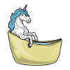 Baignoire Licorne