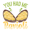 Hands off my ravioli motif