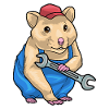 Clé mécanique hamster